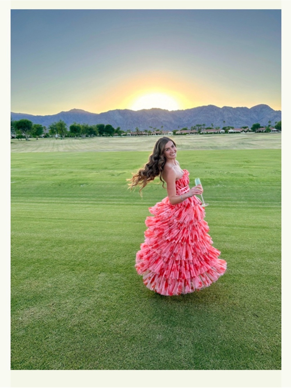 Hutch Monaco Gown in Pink Combo